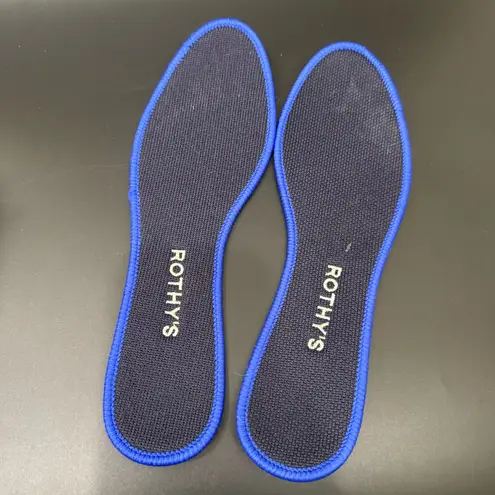 ROTHY’S The Flat Round Toe Navy Blue Halo Ballet Flats Women’s Shoes Size 8