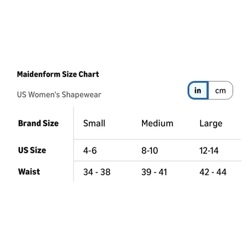 Flexees by Maidenform White Waist Corset Body Shaping Hook & Eye Closure Large