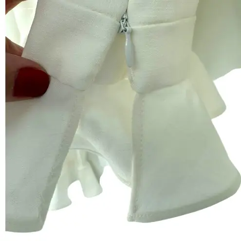 Majorelle NWT Corrie Long Sleeve Corset Top Ivory Size Small Coquette Milk Maid