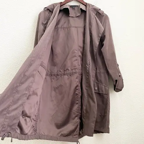 Staccato Taupe Hooded Utility Jacket Size S