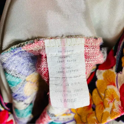 Vintage Floral Blazer Jacket Size L