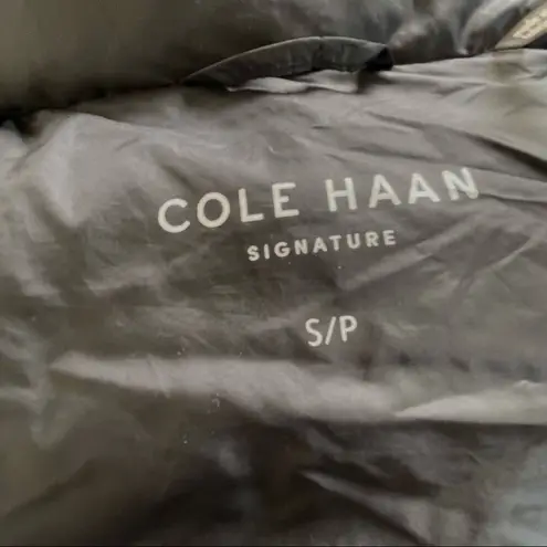 Cole Haan  Signature black puffer jacket with hood