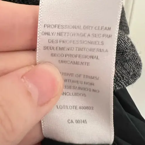 AMUR Uma Dress Grey/Charcoal Black Size 6