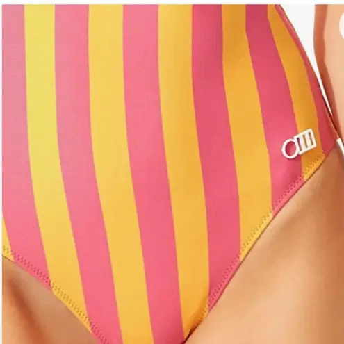 Solid & Striped Nina One Piece Swim Bathing Suit: Fuchsia/Marigold