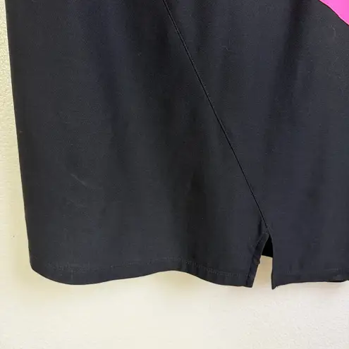 Jamie Sadock Dress Medium Pink Sleeveless Graphic Blah Blah Art Golf Tennis