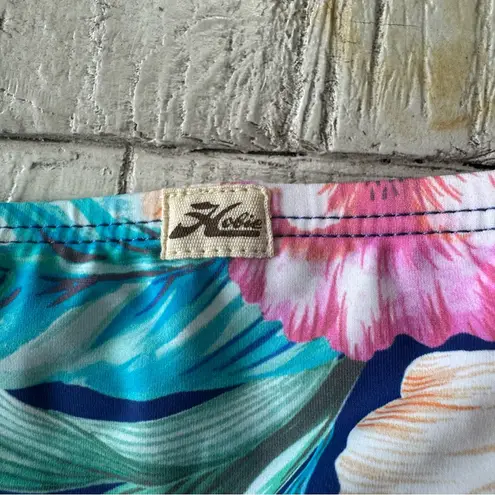 Hobie Floral Side Tie Bikini Bottom NWT size XS Blue Tropical Hipster Swimsuit - Image 8