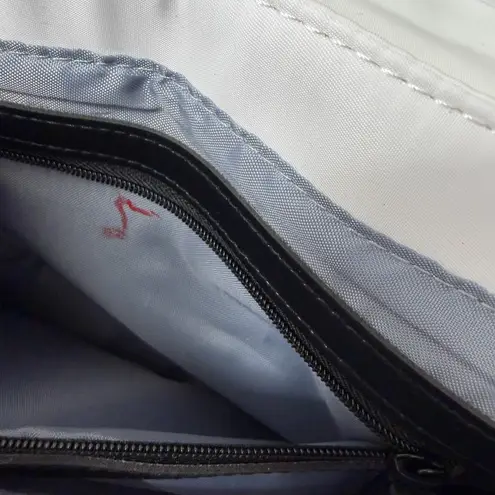 HKWP Crossbody Bag Purse White Puffer Envelope Snap Clutch Handle *No Strap*