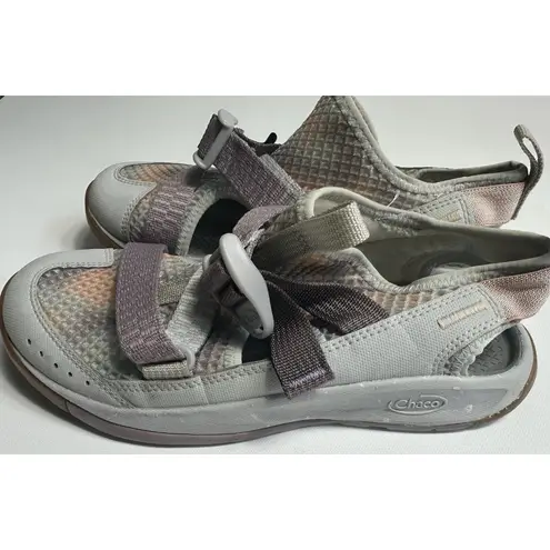 Chacos Chaco Chillos Sport Sandals Water Shoes Gray Lilac Mesh Slip On Women's 6