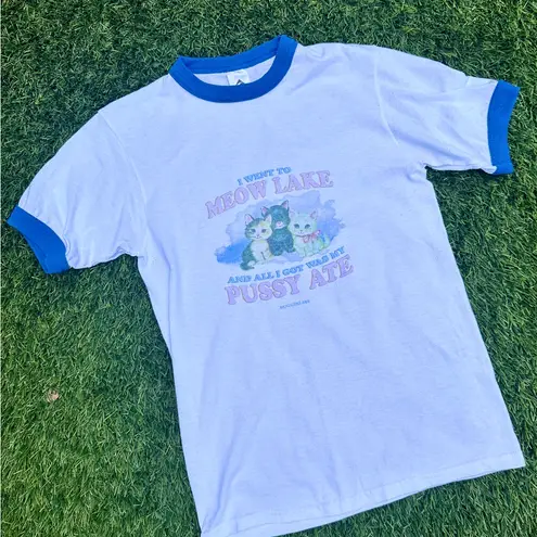 Augusta Sportswear BugGirl200 “Meow Lake” Graphic Ringer T-Shirt