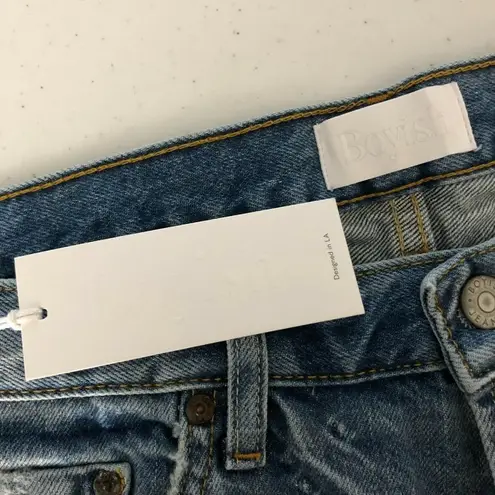 Boyish Womens Jeans The Billy High Rise Rigid Skinny Crop Jeans Button Fly 32