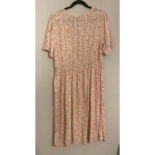 Luxology Wrap Top Popover Flutter Sleeve Knee Length Dress 2X Fall Autumn Casual - Image 3