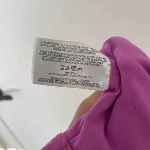 GapFit Sports Bra XL Activewear Cropped Top Tank Bra Racerback Workout Gym Purple