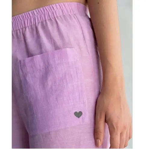 Nicobar Serene Pant Lilac Purple Wide Leg XS