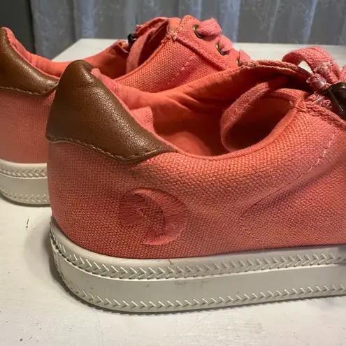 Trendy Pink and Brown Platform Sneakers Size 7