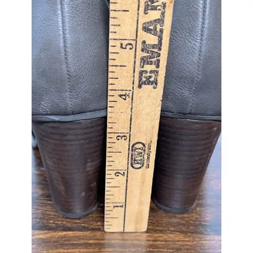 Michael Shannon Womens Side Zip High Heeled Ankle Boots Gray Size 9