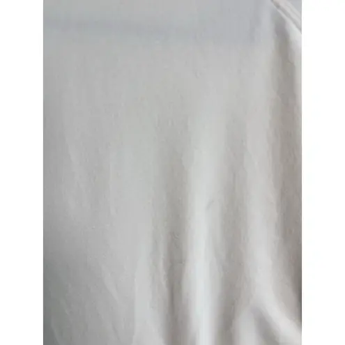 Lululemon Ease Of Mind Shirt 6 White Mixed Media Classic Athleisure Preppy Gym