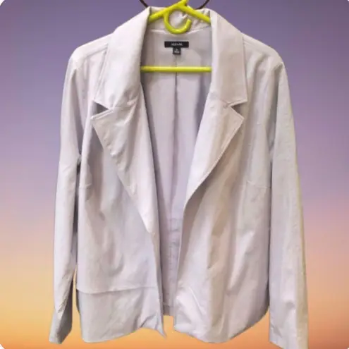 Women's Alfani Asymmetrical Blazer in Lightest Lilac Size 2X Purple