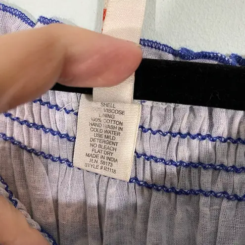 Raga Women's Blue Graphics Off Shoulder Romper Size S