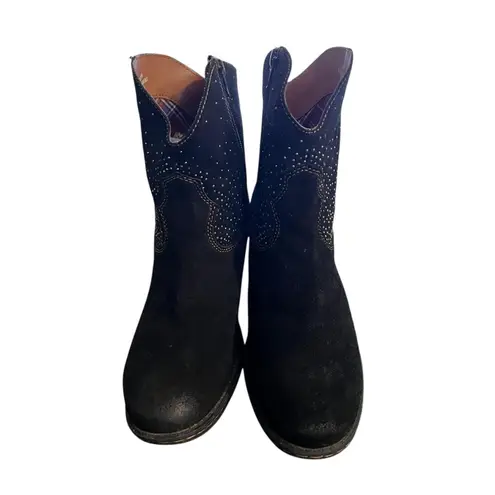 B.o.c Born Concept Boots Womens Size 9 Black Cake Western Ankle Booties C42109