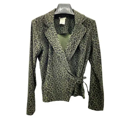 Jalate Women 2PC Animal Print Green Skirt Suit 9 Juniors Career Business Church Size undefined
