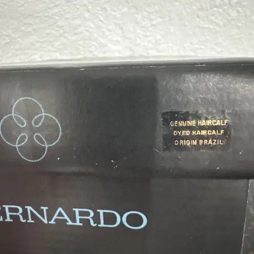 Bernardo Womens Tamer Haircalf Sandals US 7M Cream Brown Leopard Print Leather