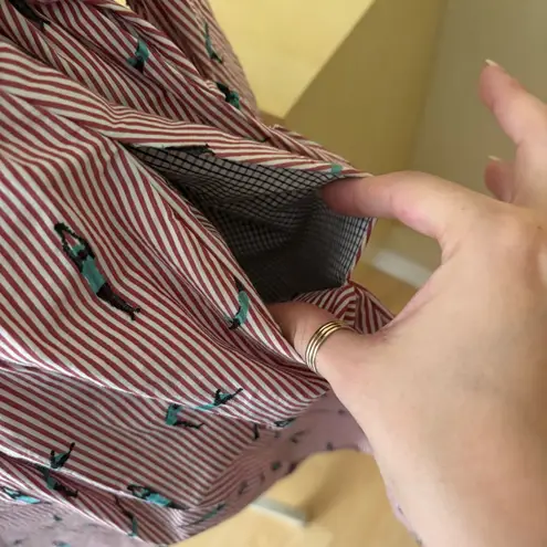 Maeve Bathing Beauty Dress Divers Size 0 Striped