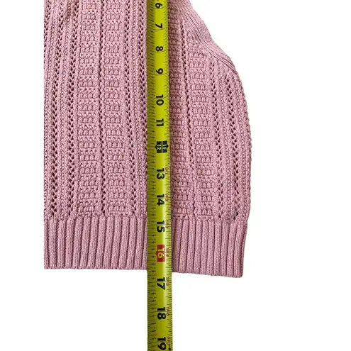 Stradivarius Pink Knit Crop Top Size S (4-13)