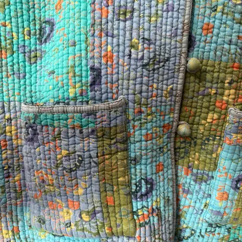 Reversible Floral Patchwork Coat