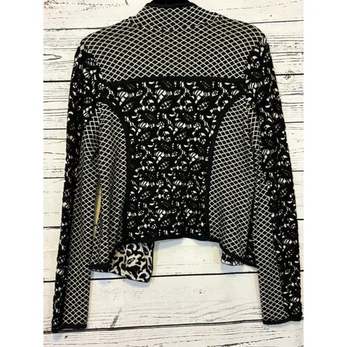 Women's Moth Jacket Size M Black White Size M