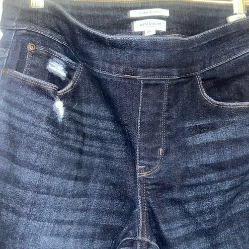 Westbound the Park Ave Denim Mid Rise Straight Leg Pull-On Jeans Size 10 petites