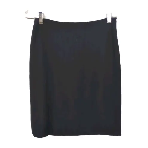 Moschino Cheap and Chic Black Wool Blend Pencil Skirt Lined Women's US 6