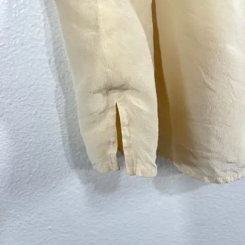 Classiques Entier 100% Silk Tank Top Beige Sleeveless Blouse Women 6 Minimalist