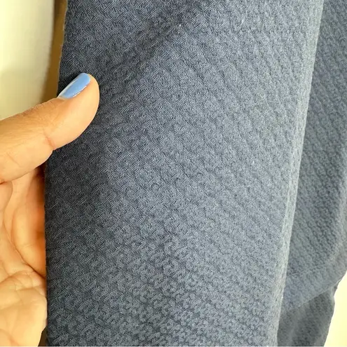 See By Chloe Textured Shift Mini Dress in Navy Blue