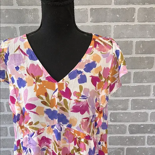 Andree by Unit Flutter Sleeve Mini Dress Women’s Size Large NWT