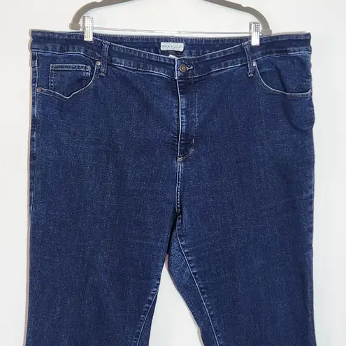 Ava & Viv Women's Dark Wash Boot Cut Jeans Size 26W Plus Size Bootcut Denim