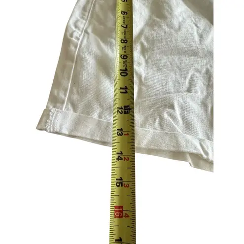 Blanknyc The Perry White Denim Mom Shorts Size 27 Beach Casual Belt Loops - Image 7