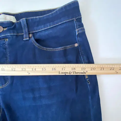 Soft Surroundings Blue Denim Stretchy Skinny Jeans Casual Everyday Comfy Sz PL