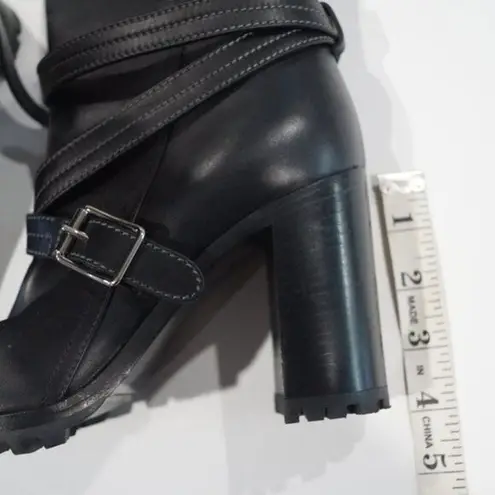 Gianvito Rossi Leather Buckle Calf Boots - Size EU 37 1/2.
