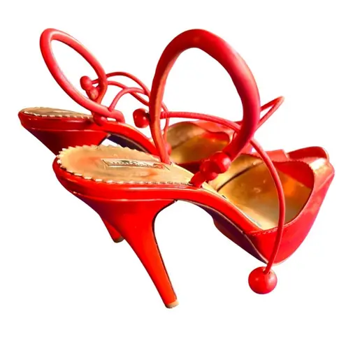 Report Signature Size 9 Red Strappy Peep