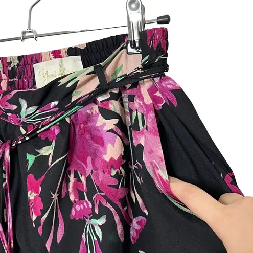 Yumi Kim Tania Floral Pants Pull On Bohemian Hippie Womens Size XS
