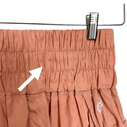 Free People Movement The Way Home Athletic Swishy Shorts Warm Coral Size Small Pink