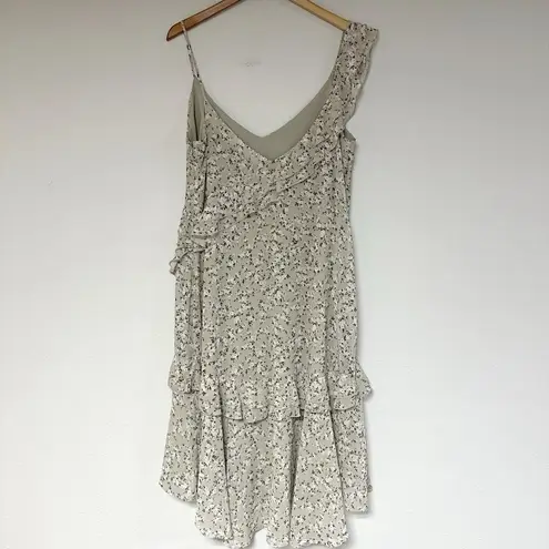 WAYF Morgana Tiered Ruffle Midi Dress