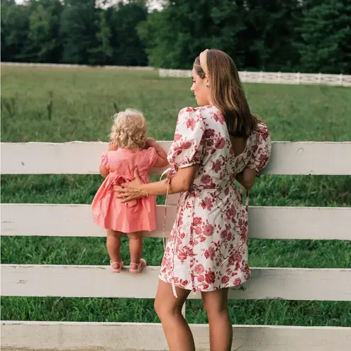 Like new THE VAMPIRE’S WIFE Red Floral Wrapsody Mini Dress Size XS