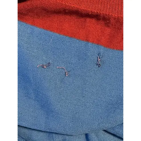 Proenza Schouler Stripe Crew Neck 100% Merino Wool Sweater Size Small