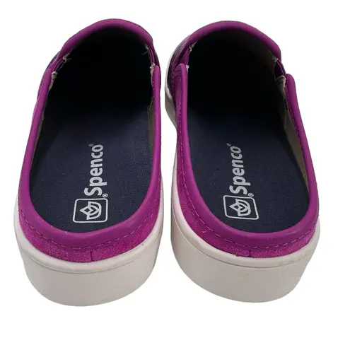 Spenco St Barts Hot Pink Suede Slip On Sneakers Slides Women’s Size 8.5 B