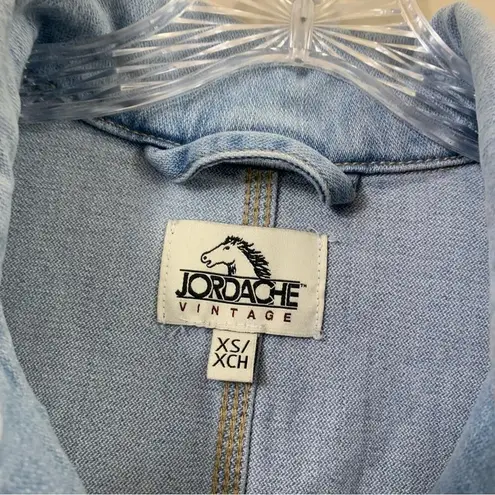 Jordache Vintage Corey Jean Denim Light Wash Romper