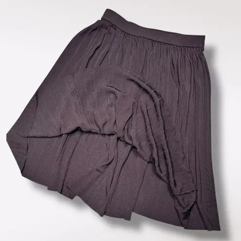 T Tahari Black Pleated Skirt Lightweight Chiffon Petite Small