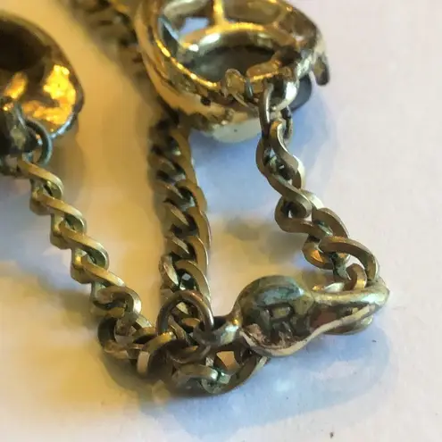 Rousseau Vintage Thermoset Black & Brown Chunky Retro Necklace & Bracelet Set