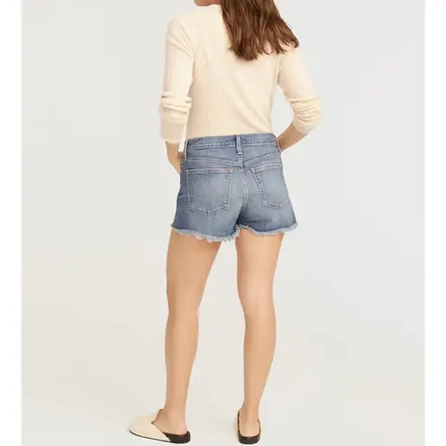 J.Crew Blue Relaxed Frayed Hem Jean Shorts Women's Size 25