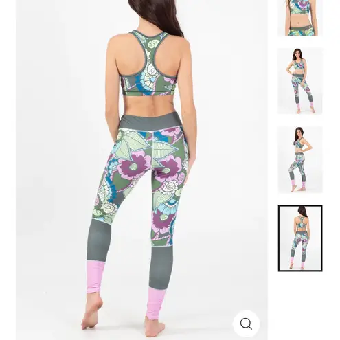 Wave Life Women XS UV50+ LEGGING Paradise Garden floral print sun protection